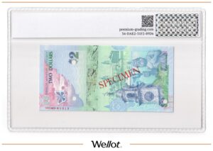 2 Доллара 2009 Бермуды Образец PG 65+ UNC